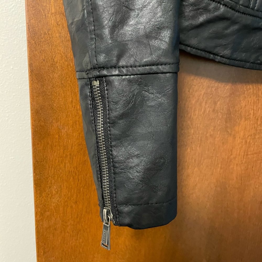 Jou Jou Faux Leather Moto Jacket - Picture 7 of 10